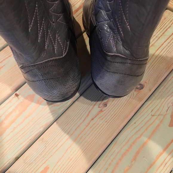 Vintage grey cowboy boots - women’s size 8.5 - Picture 6 of 11